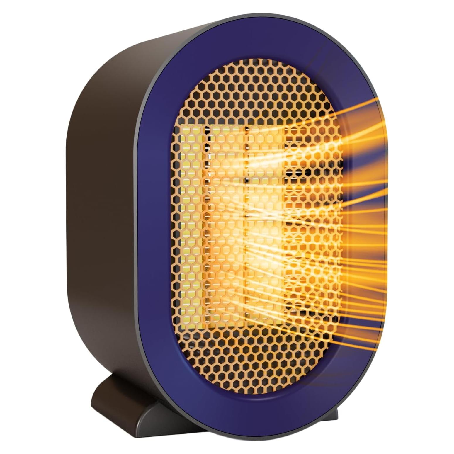 Calentador Eléctrico Portátil Huihong PTC Morado 0.93kg