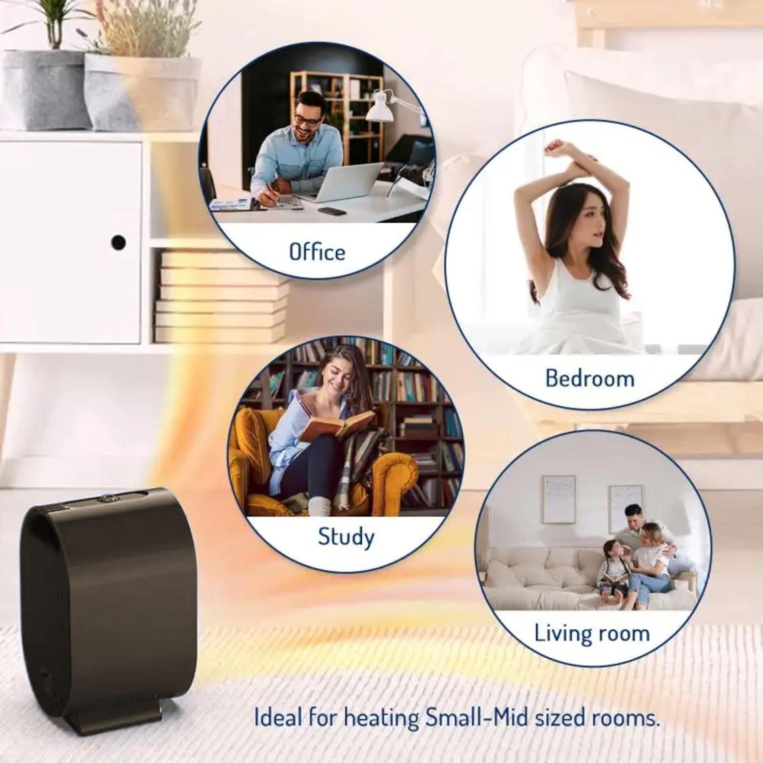 Calentador Eléctrico Portátil Huihong PTC Morado 0.93kg