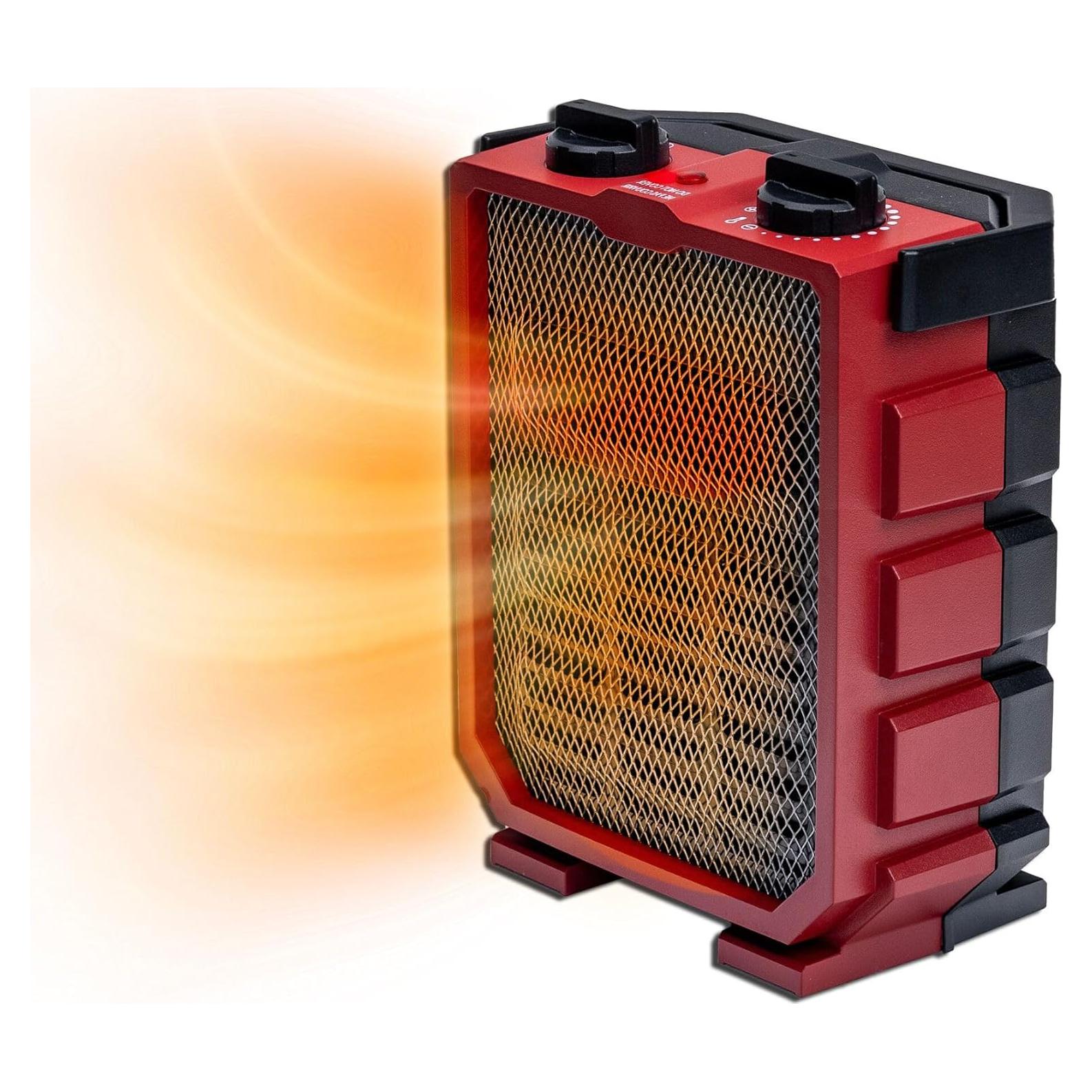 Calentador Eléctrico Comfort Zone CZ12825 - 120V, 2.27kg, Rojo