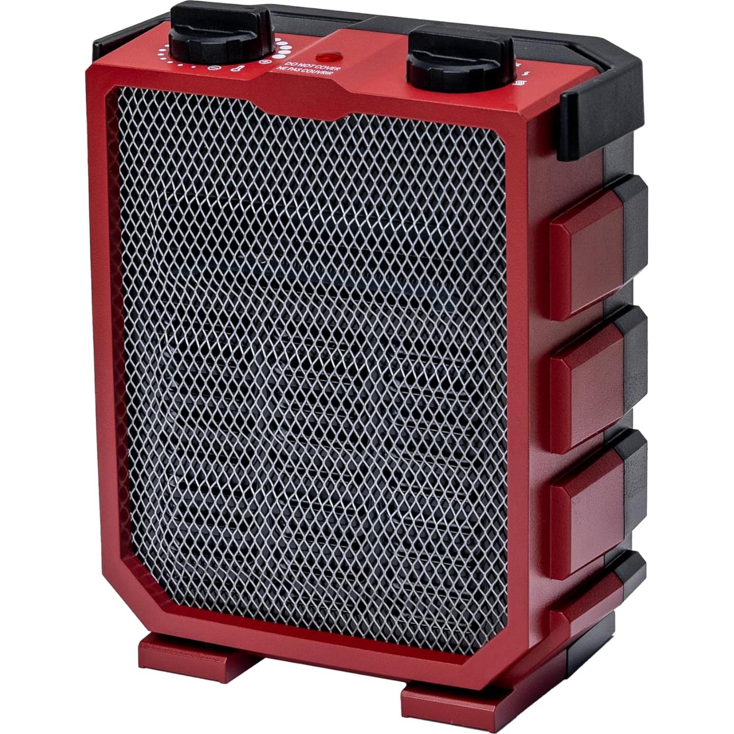 Calentador Eléctrico Comfort Zone CZ12825 - 120V, 2.27kg, Rojo
