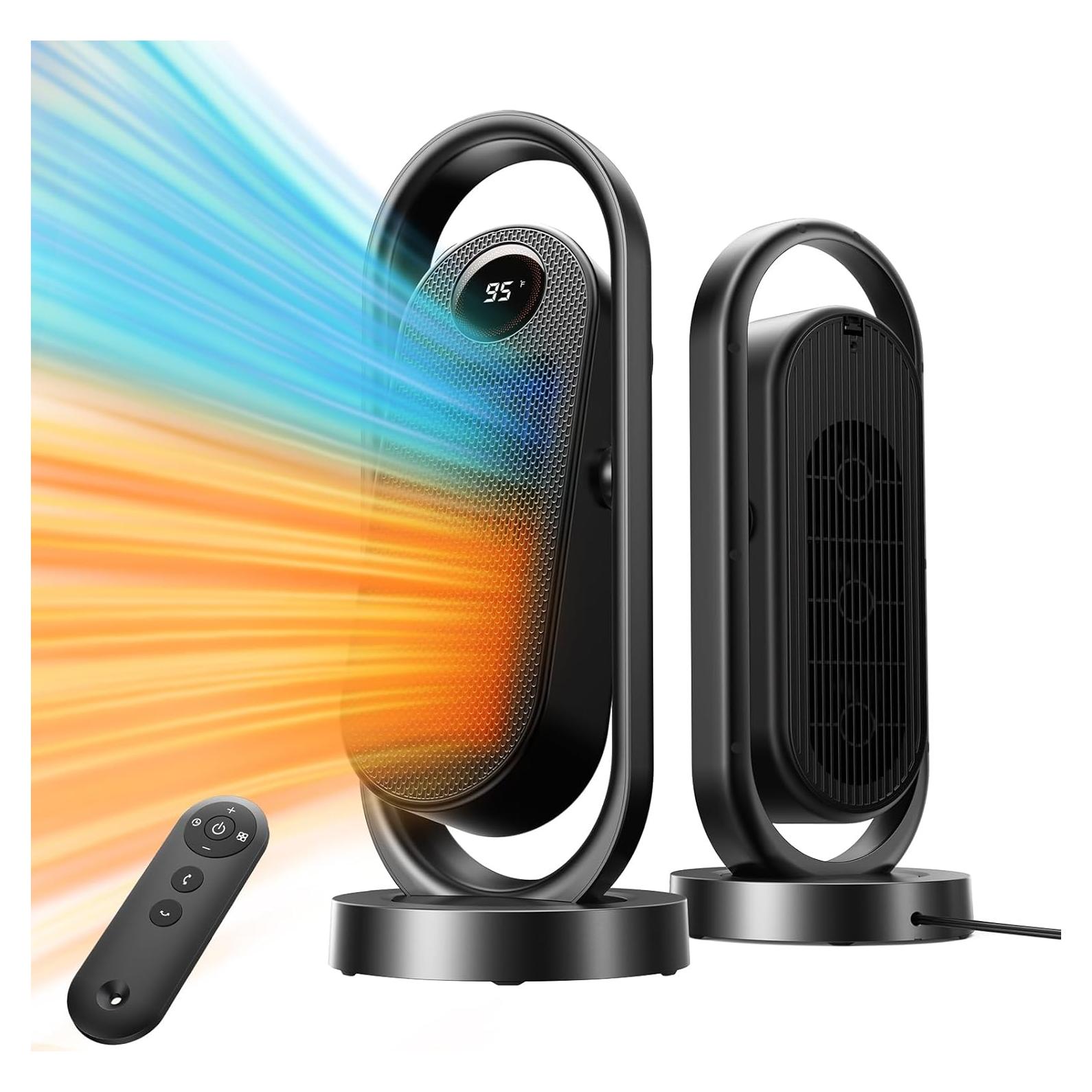 Calefactor Eléctrico Portátil RANVOO 1500W con Termostato