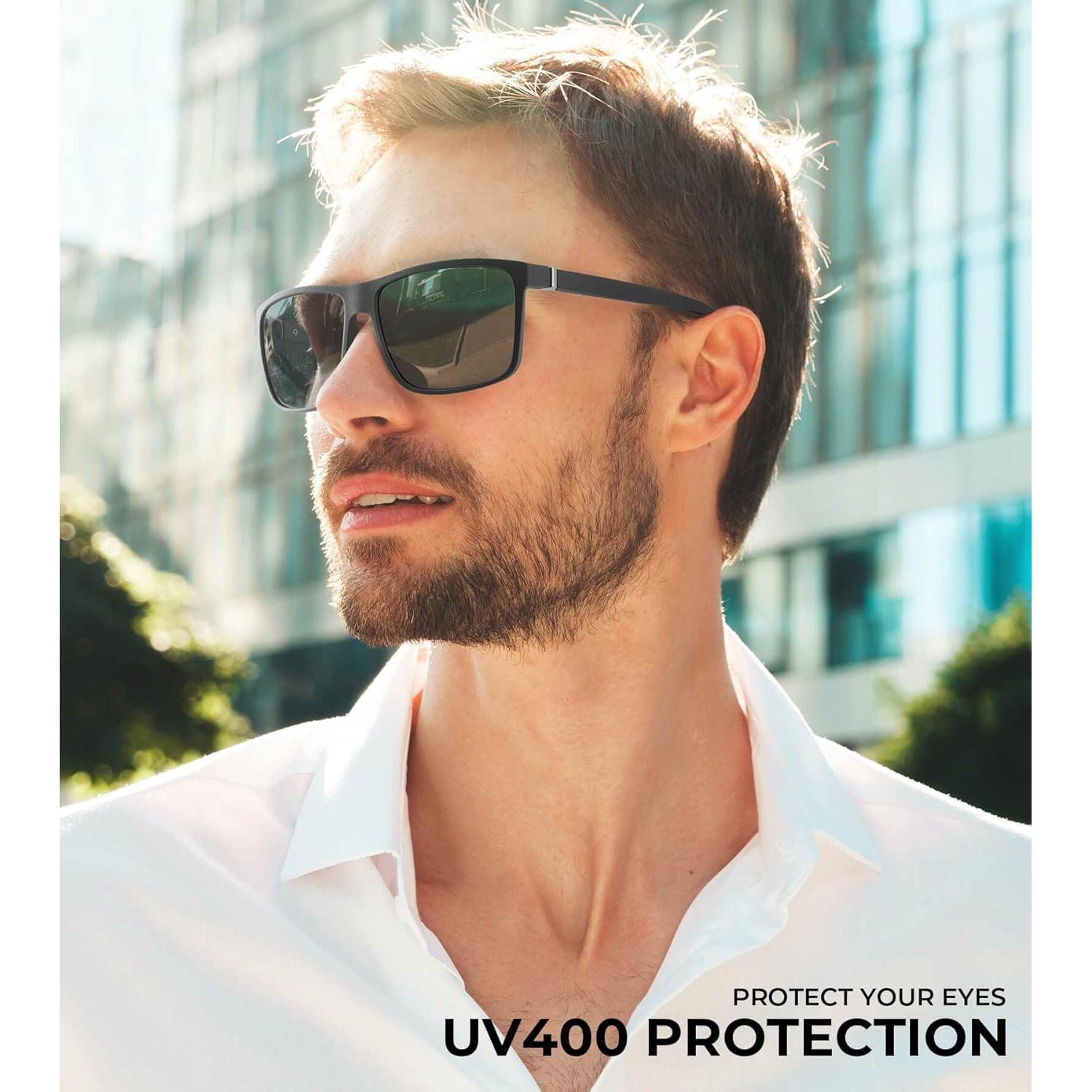 Gafas de sol polarizadas KALIYADI unisex 3 paquetes UV