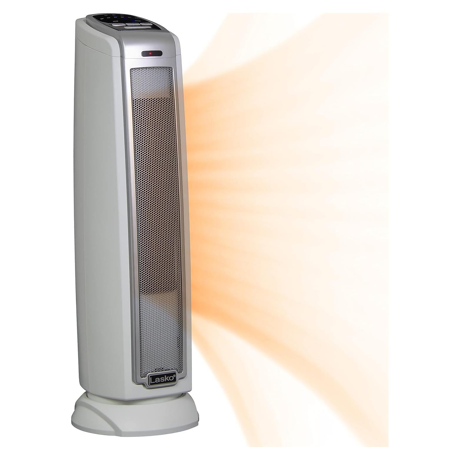 Calefactor de Torre Cerámico Lasko 5775 1500W Plata 57.15cm