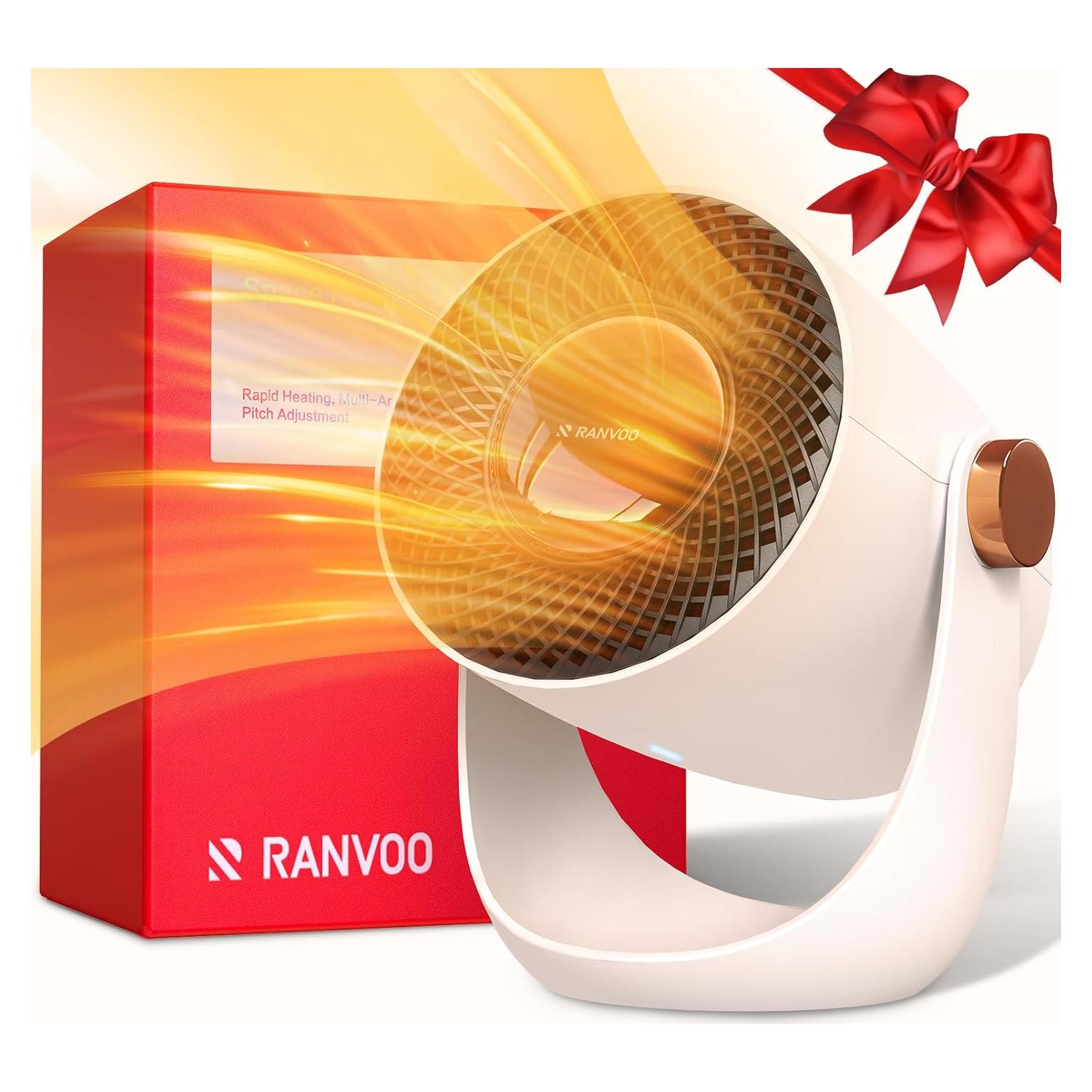 Calefactor Espacial RANVOO 120° Ajustable 1000W con Grafeno