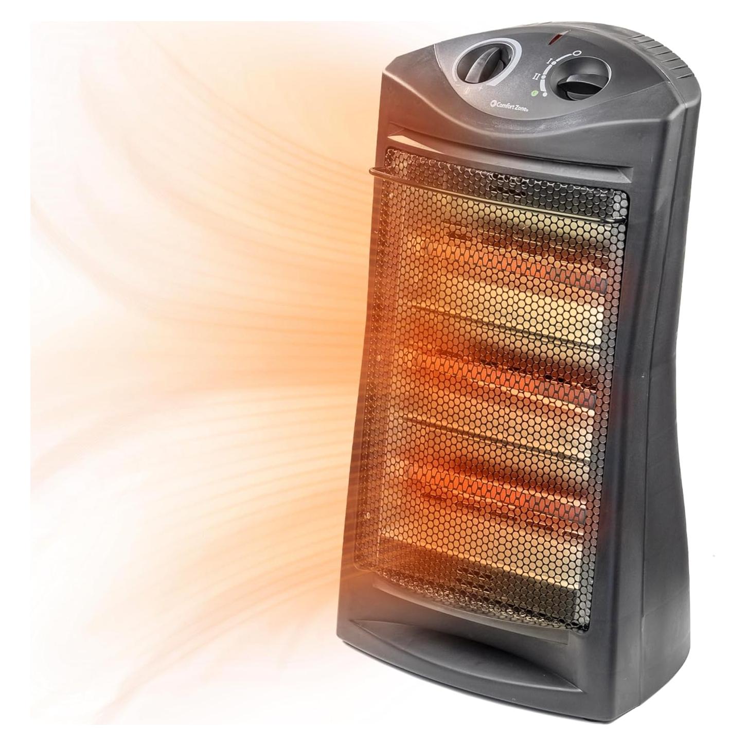 Calentador Eléctrico Portátil Comfort Zone CZQTV008EBK 2.95kg