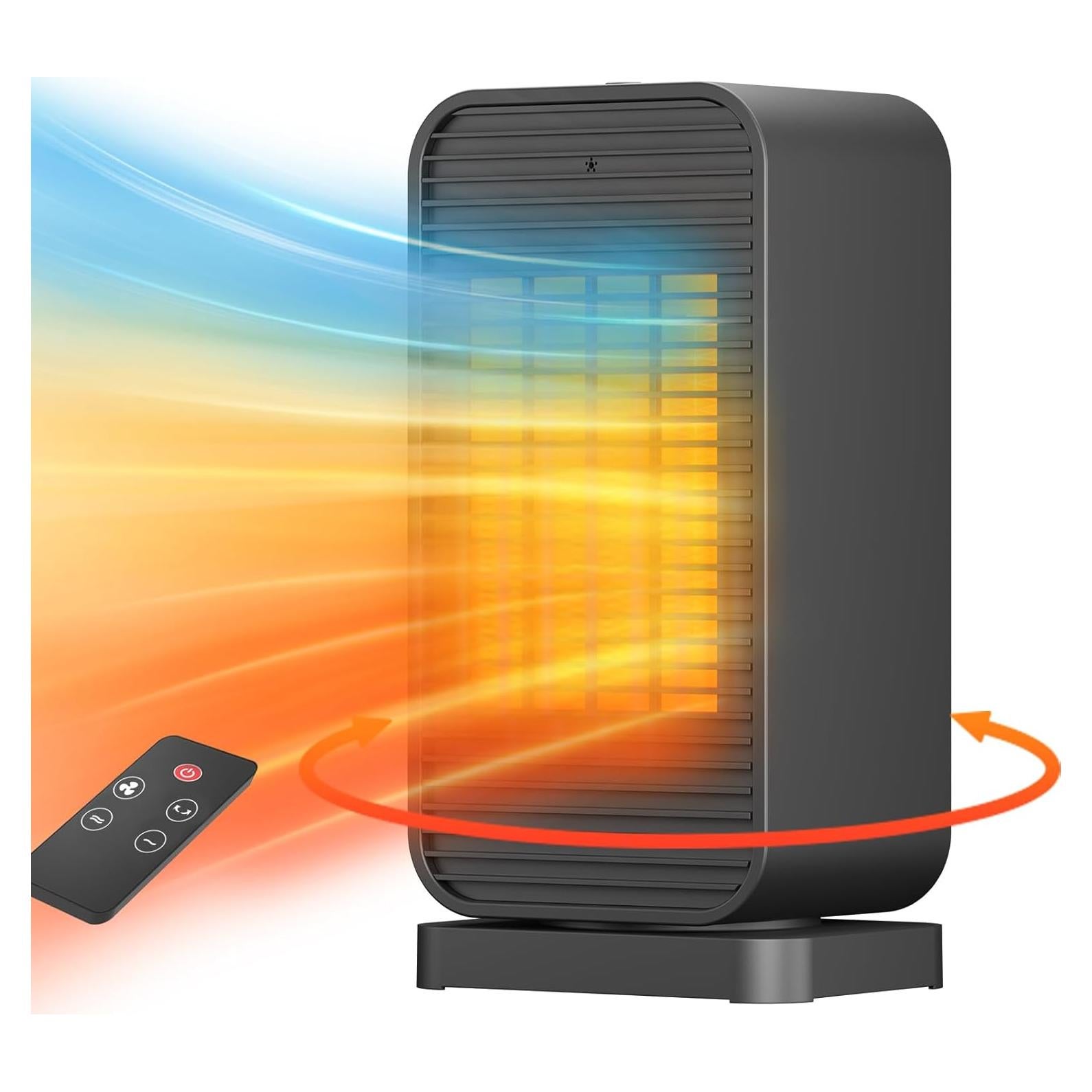 Calentador Eléctrico Portátil FLOWBREEZE 1500W con Control Remoto