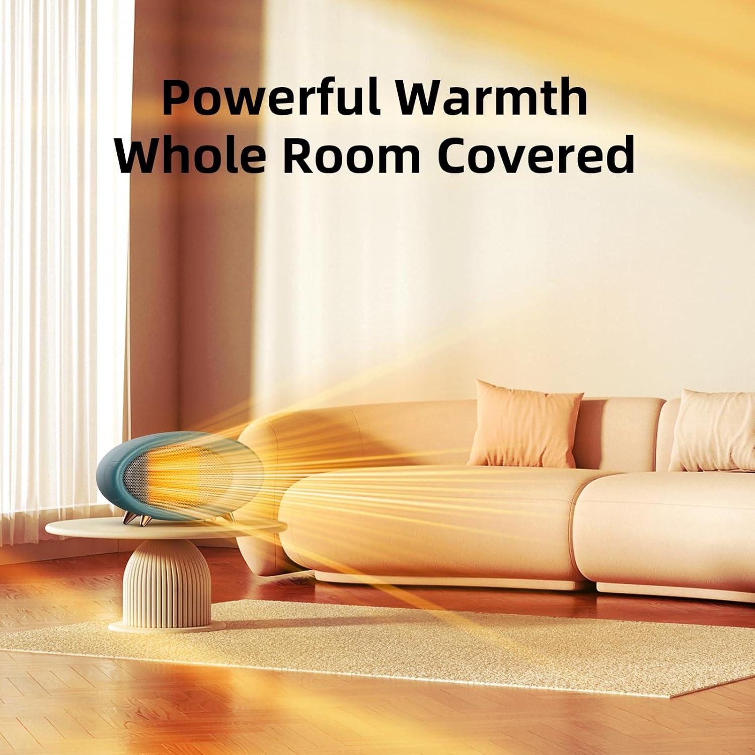 Calentador de Espacio Lmkeji 600W Portátil Verde Oliva