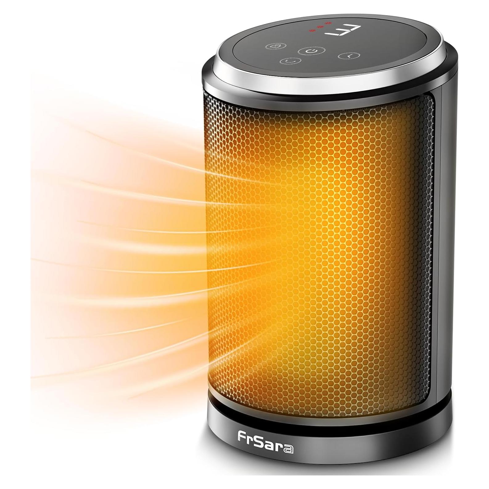 Calefactor Eléctrico FrSara PTC 1500W Portátil Negro