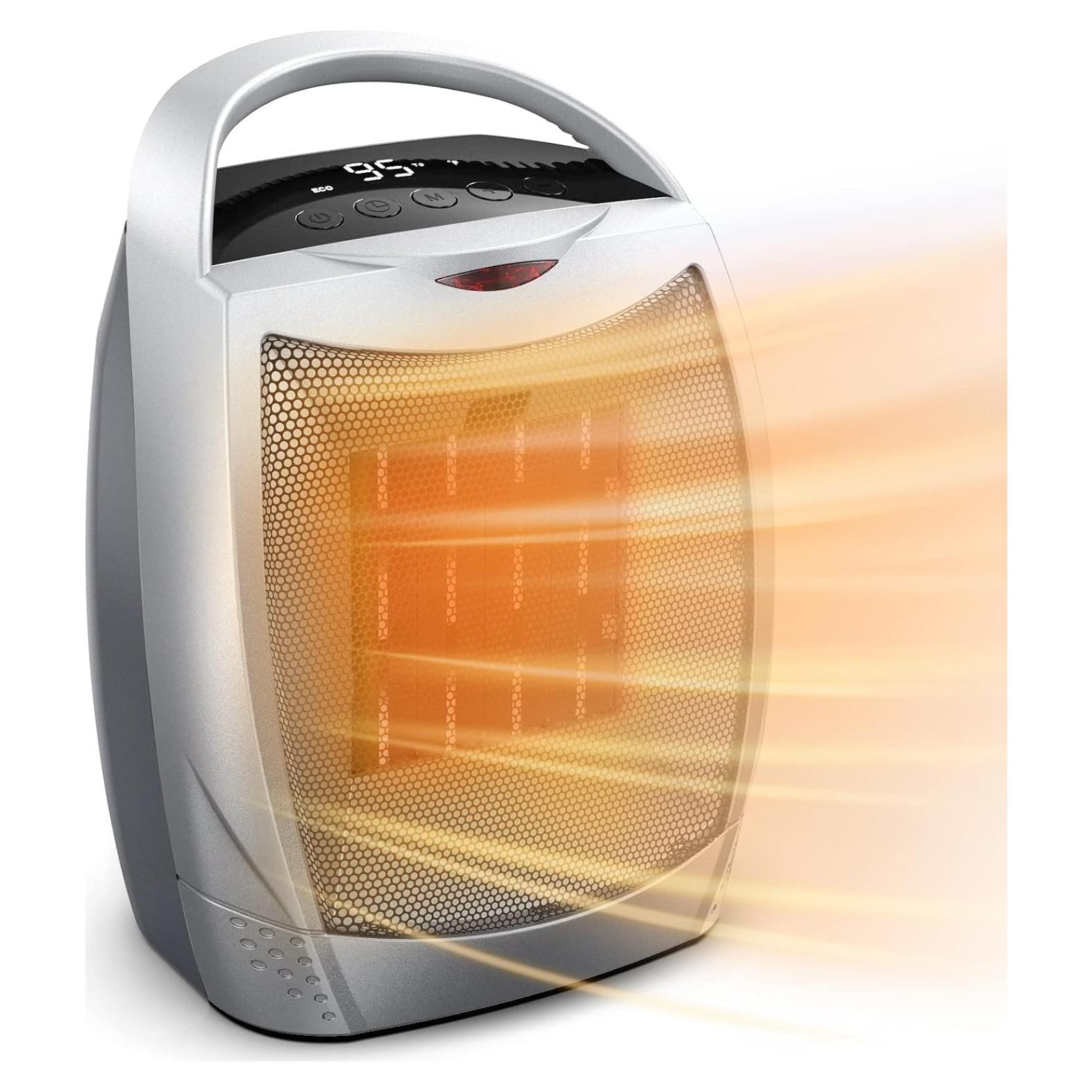 Calentador Eléctrico Portátil GiveBest PTC-903, 1500W, Silencioso