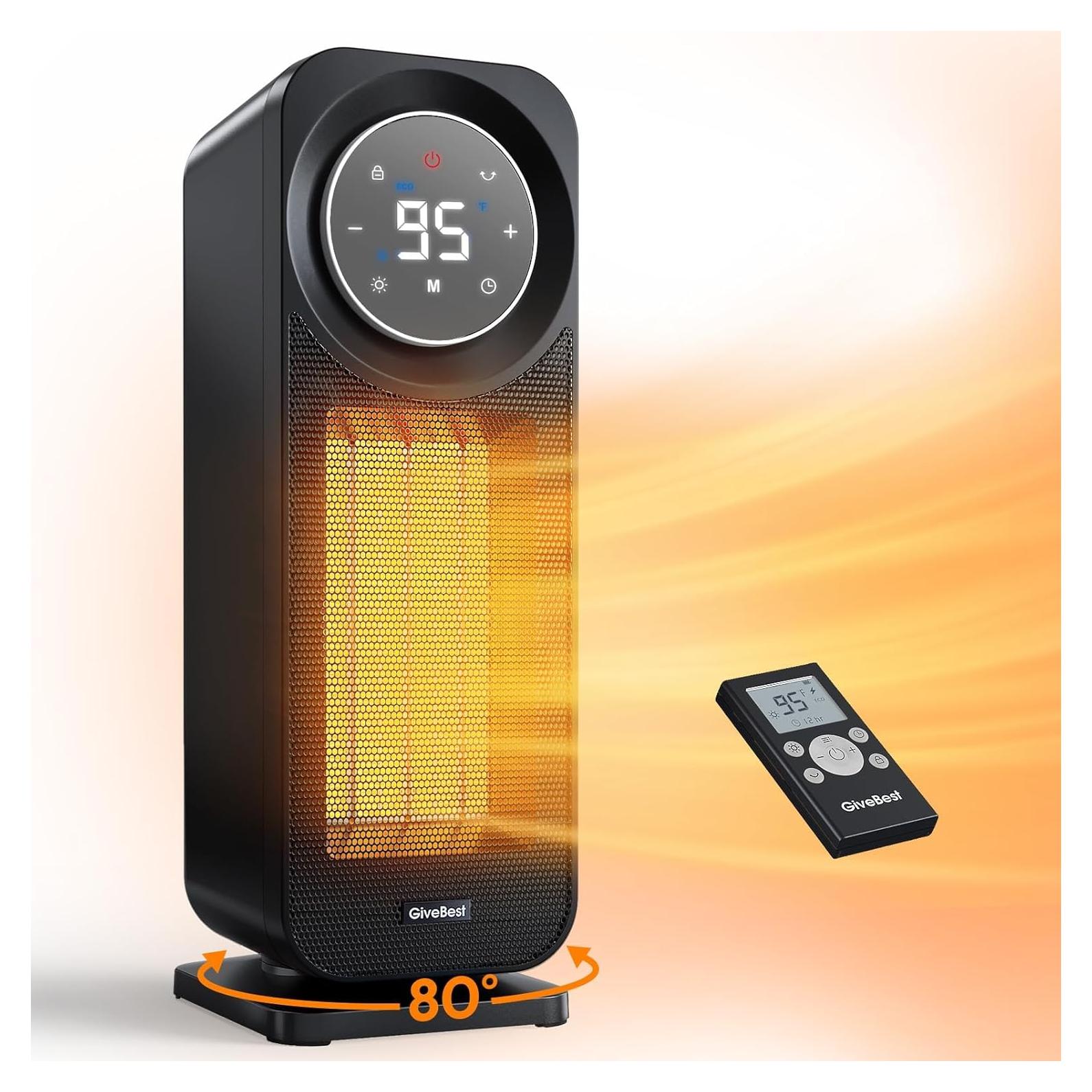 Calentador de Espacio Eléctrico GiveBest GB-KPT-40 1500W Silencioso