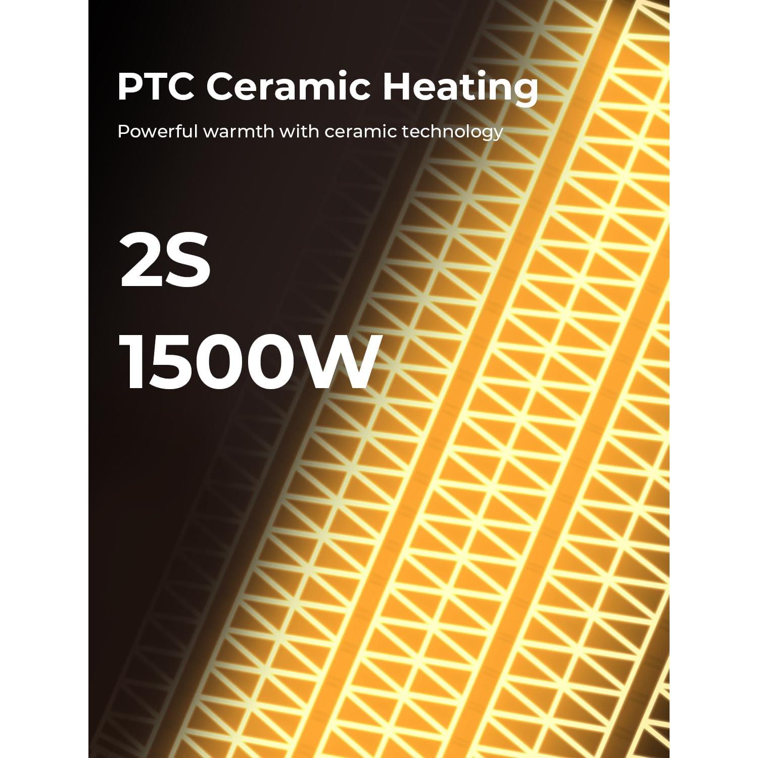 Calentador Eléctrico Portátil Oprunsy 1500W con Termostato