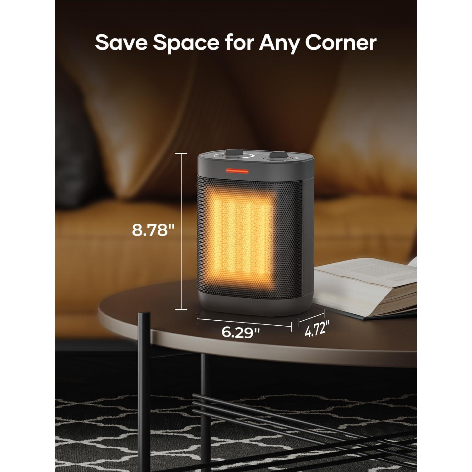 Calentador Eléctrico Portátil Oprunsy 1500W con Termostato