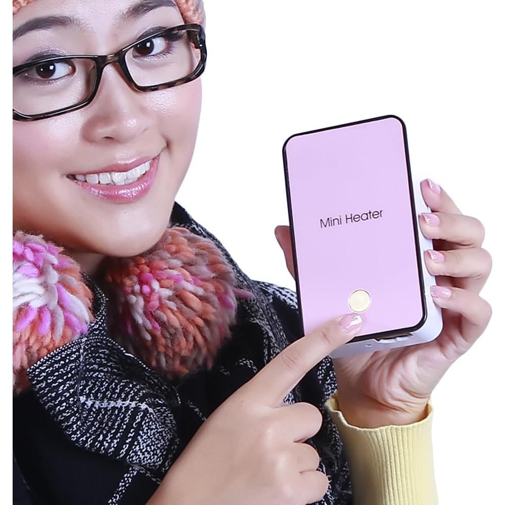 Calentador eléctrico mini YOUCIDI rosa 181g 110V PTC