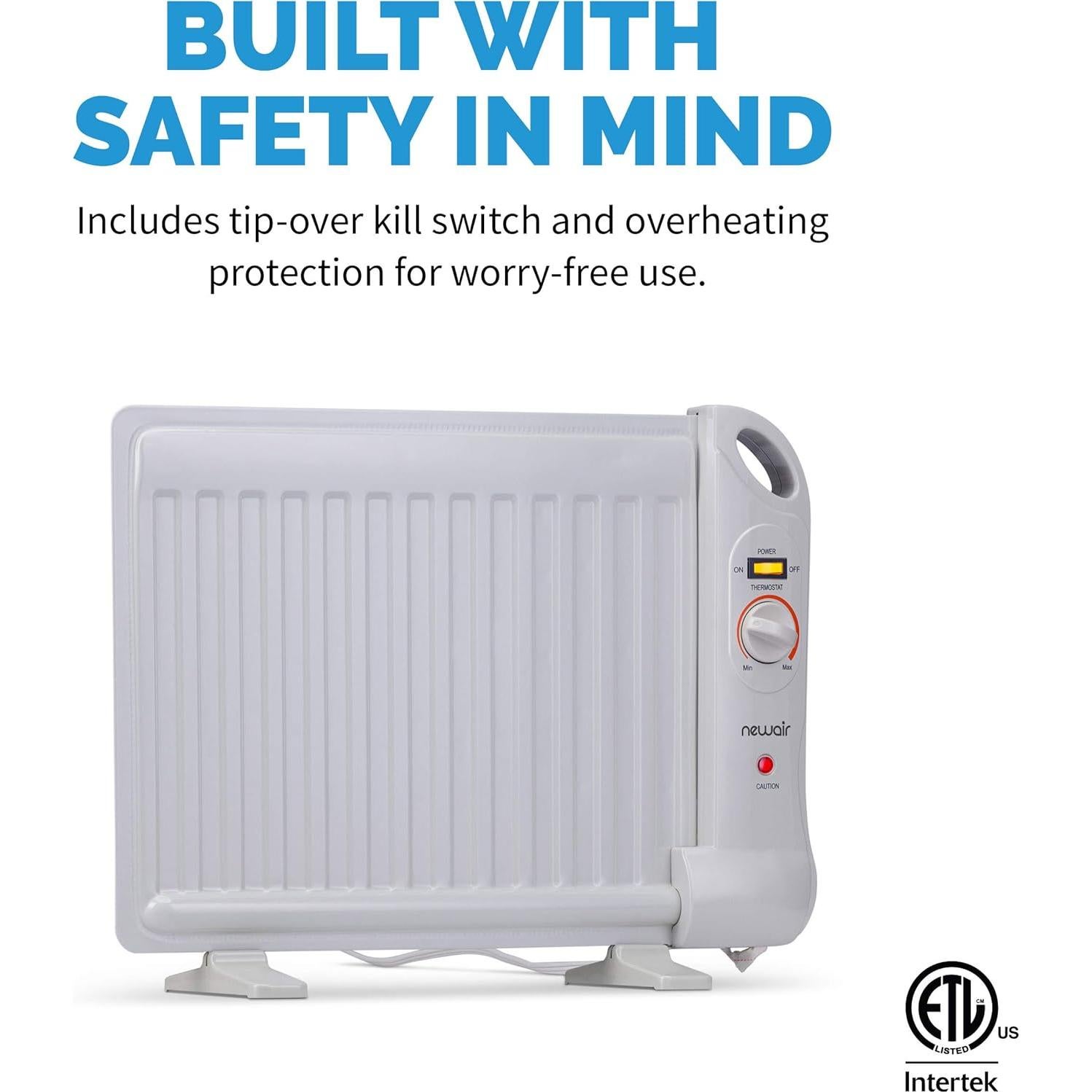 Calentador Eléctrico Portátil NewAir AH-400 400W Silencioso