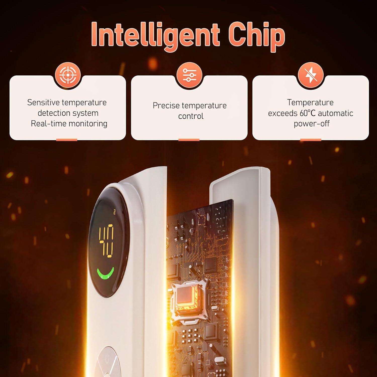 Calentador Eléctrico Plegable Wasrch D2410A 5 Niveles 3.07 kg