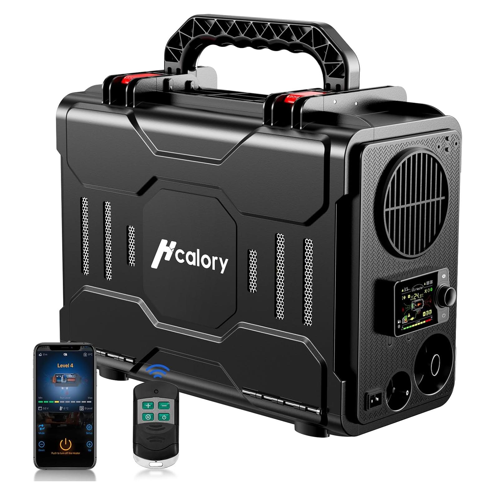 Calentador de Aire Diésel Portátil HCALORY 12V 5KW Bluetooth