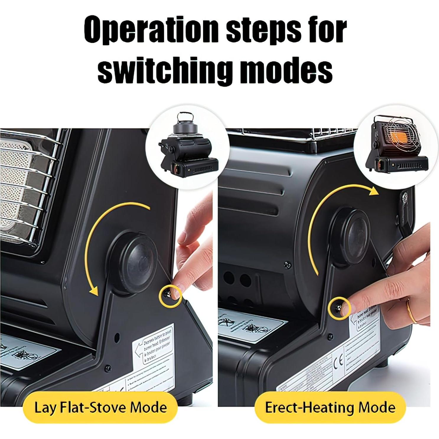 Calentador Portátil de Propano LI-GELISI para Exterior 3 Niveles