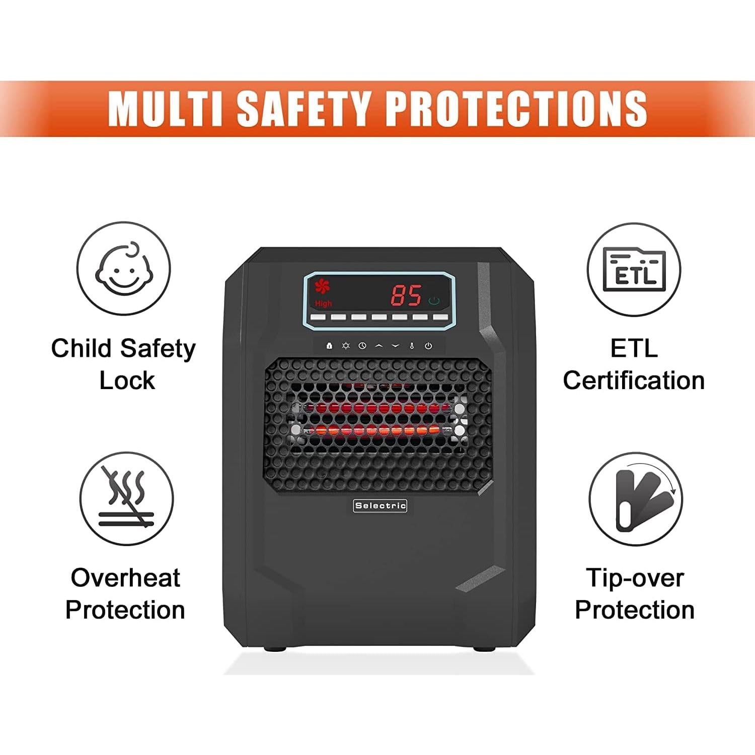 Calentador Eléctrico Portátil VOLTORB 1200W con Control Remoto