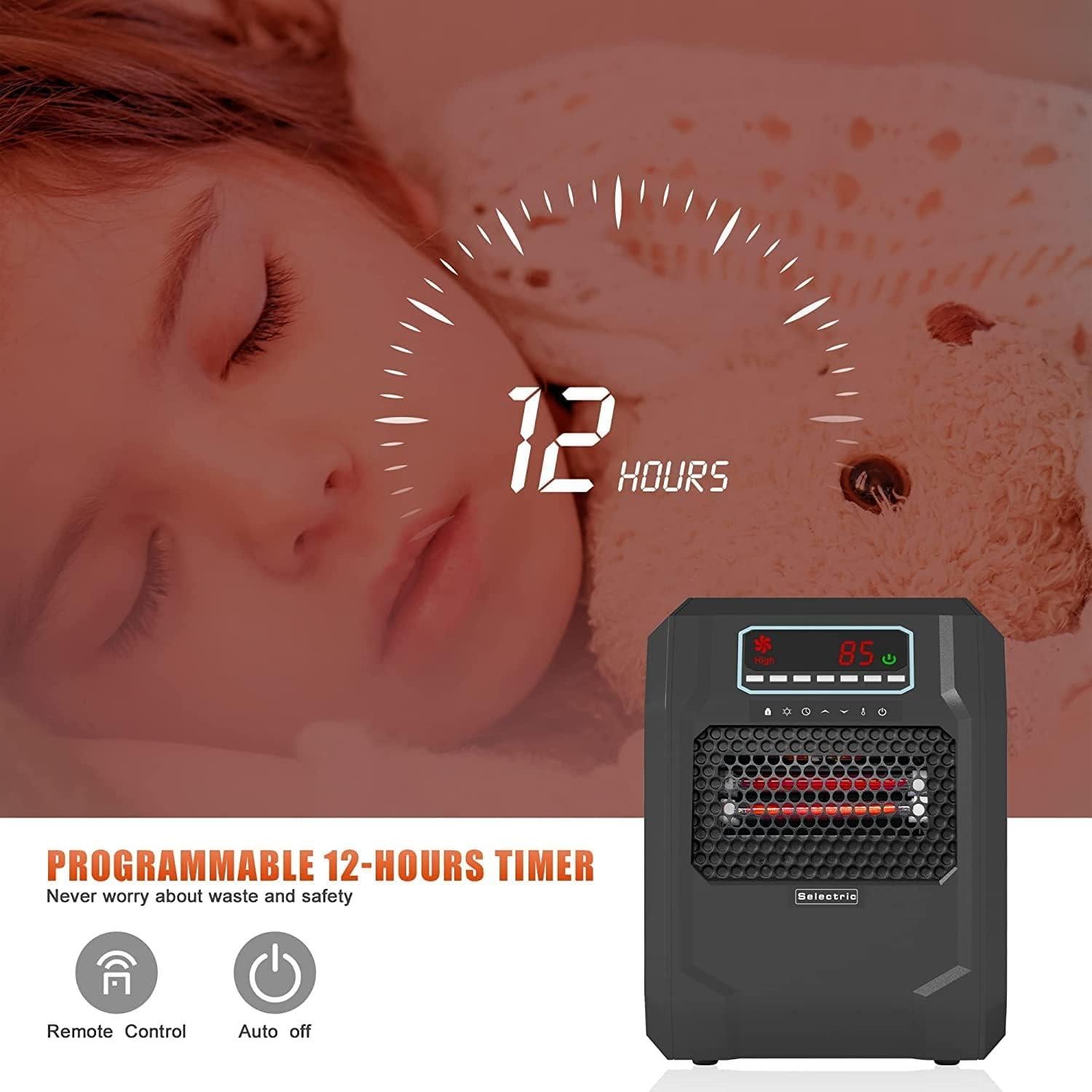 Calentador Eléctrico Portátil VOLTORB 1200W con Control Remoto