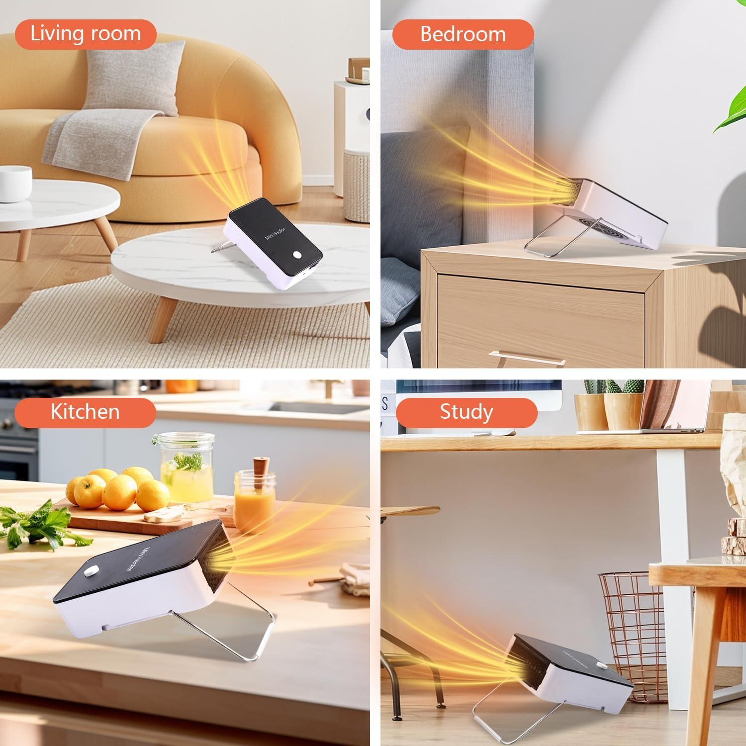 Calentador Eléctrico Cerámico PTC BIVASMWATH 250W Negro