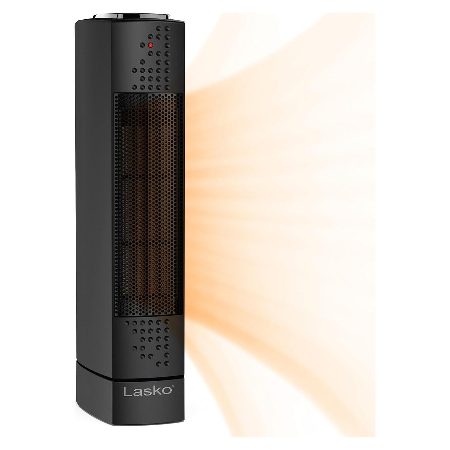 Calefactor de Cerámica Lasko CT14101 Oscilante 1500W Negro