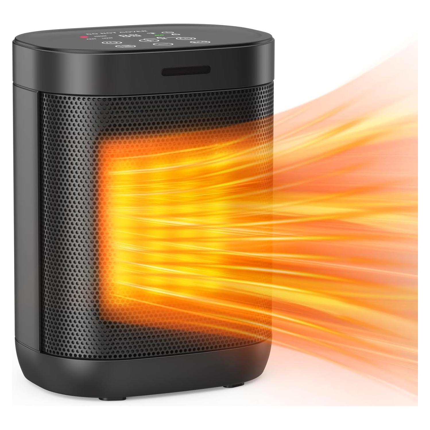 Calentador Eléctrico Oprunsy PTC 1500W con Termostato Digital