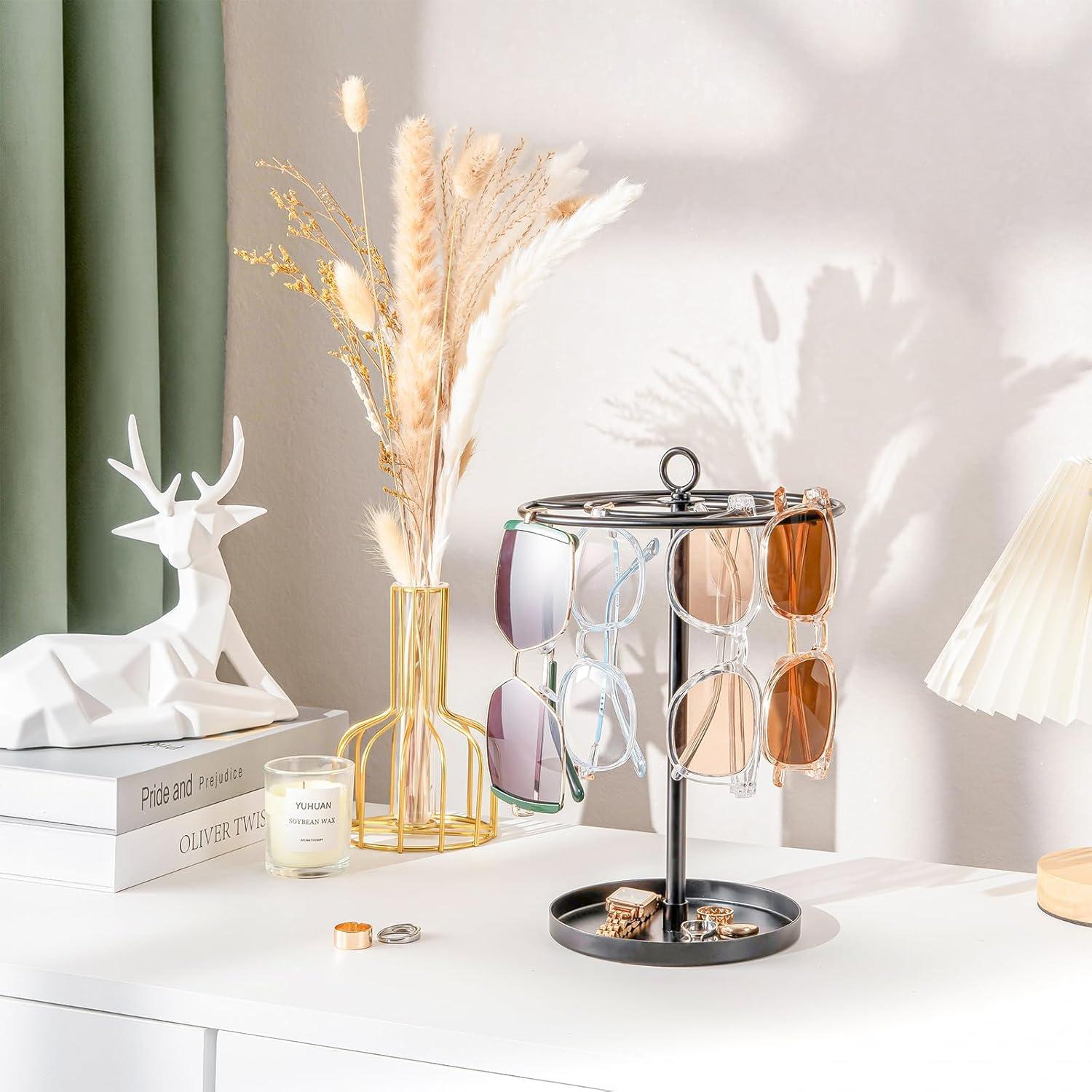 Organizador de Gafas ProCase Soporte Metal Negro 20 Pares