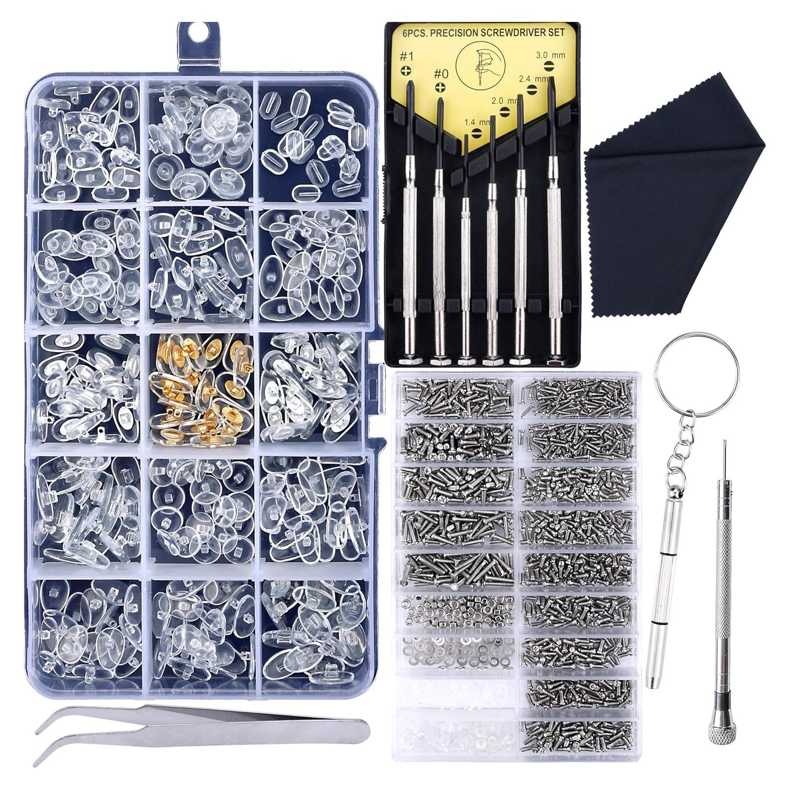 Kit de Reparación de Gafas JANYUN 1500 Piezas Completo