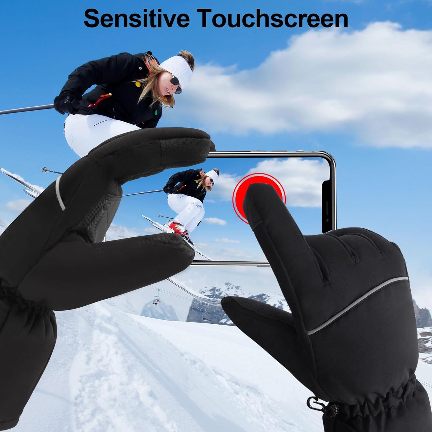 Guantes Calentados Recargables Unisex - Impermeables y Táctiles