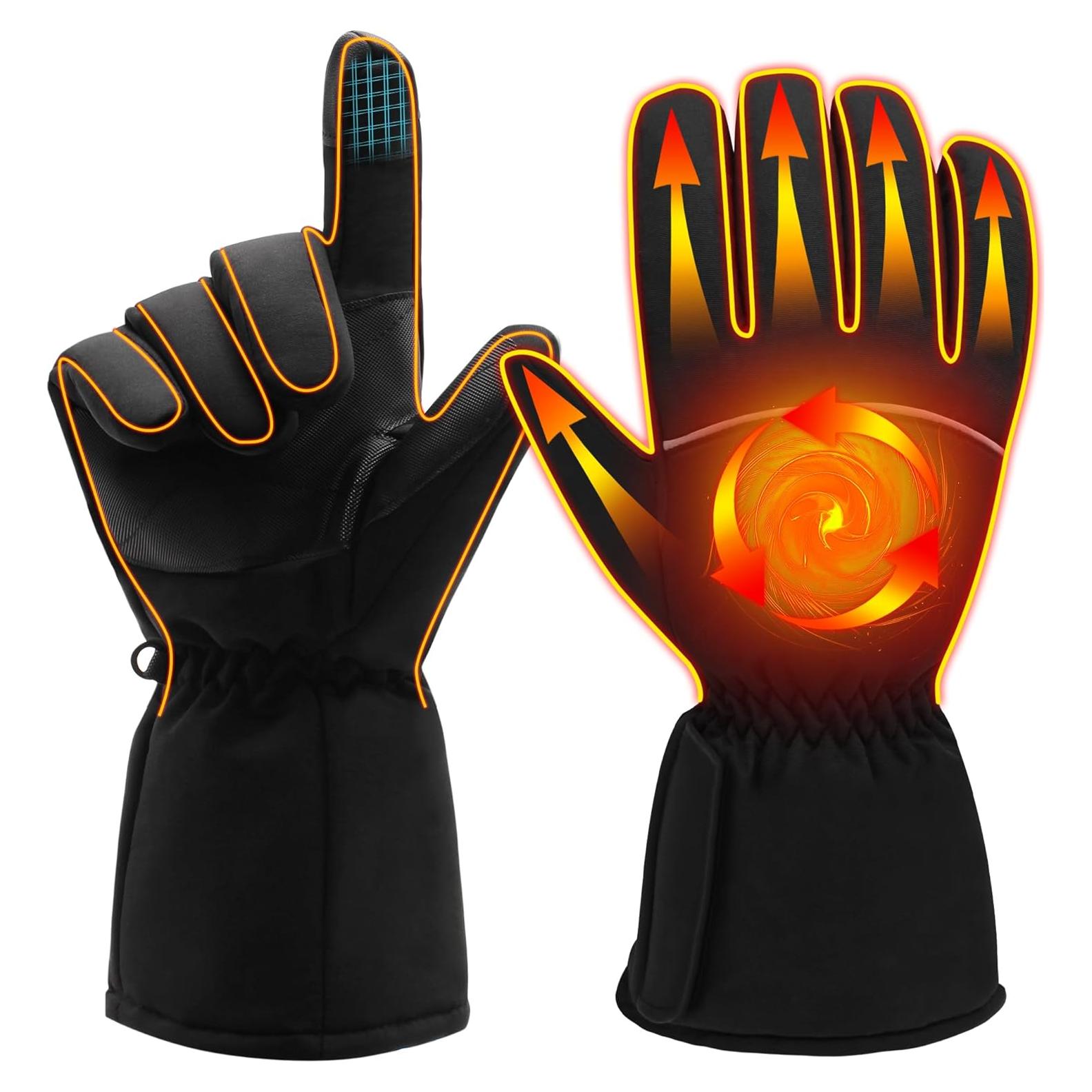 Guantes Calentados Eléctricos QILOVE Táctiles Invierno