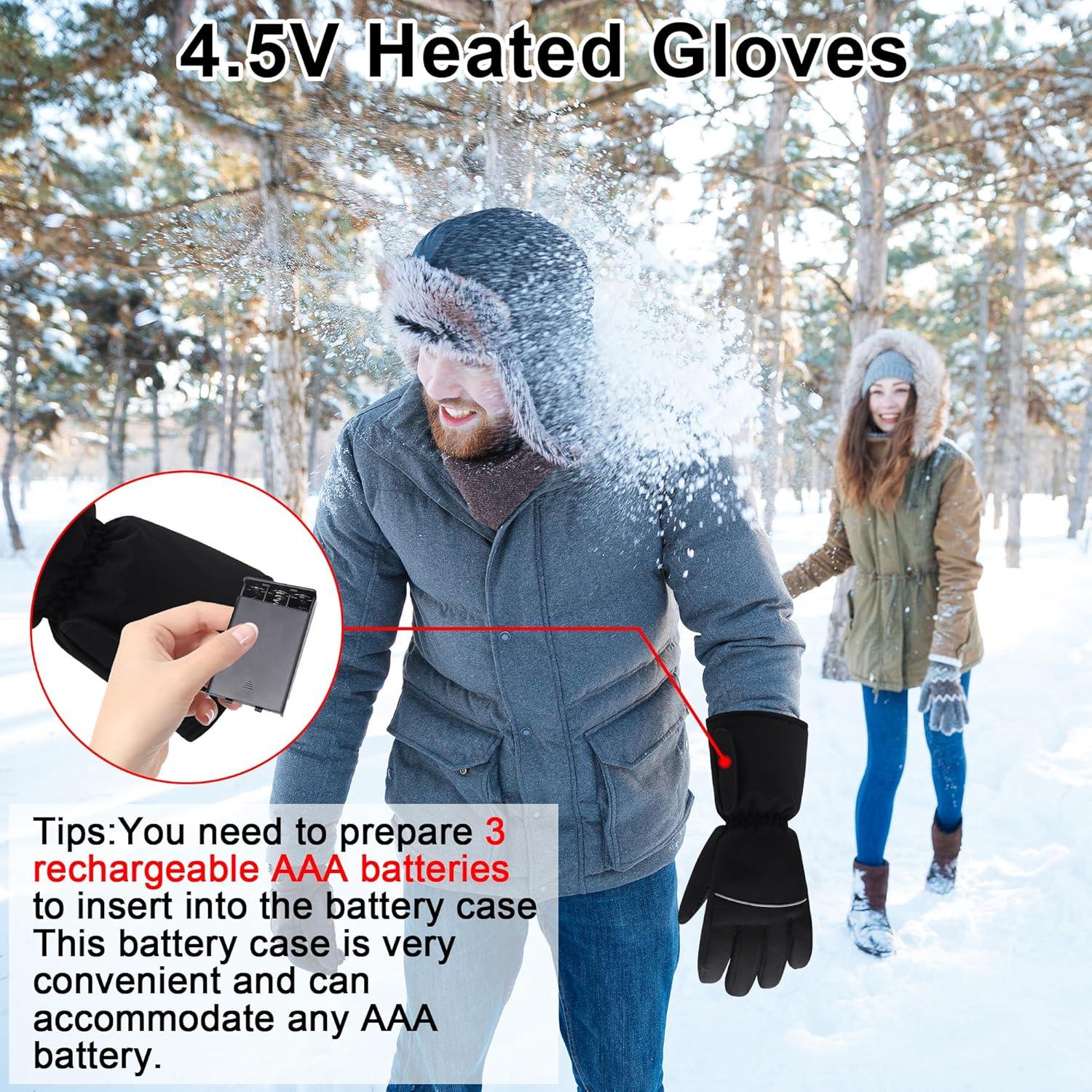 Guantes Calentados Eléctricos QILOVE Táctiles Invierno