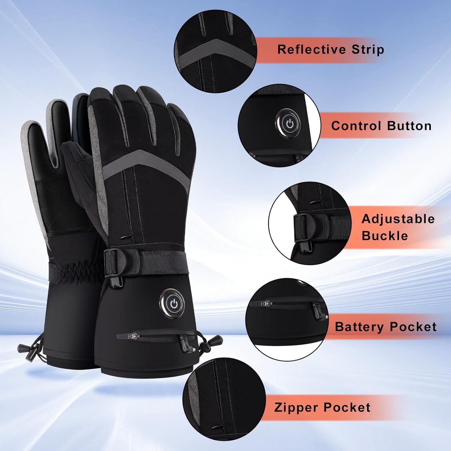Guantes Calentados YBWLCLO Unisex 6000mAh Táctiles
