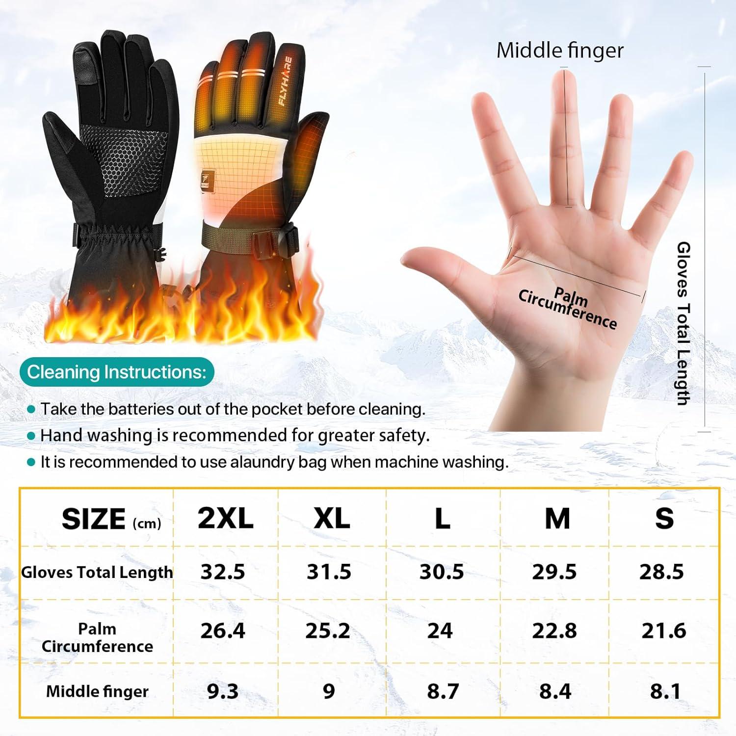 Guantes Calentados Flyhare TG-103 Unisex Táctiles 5V