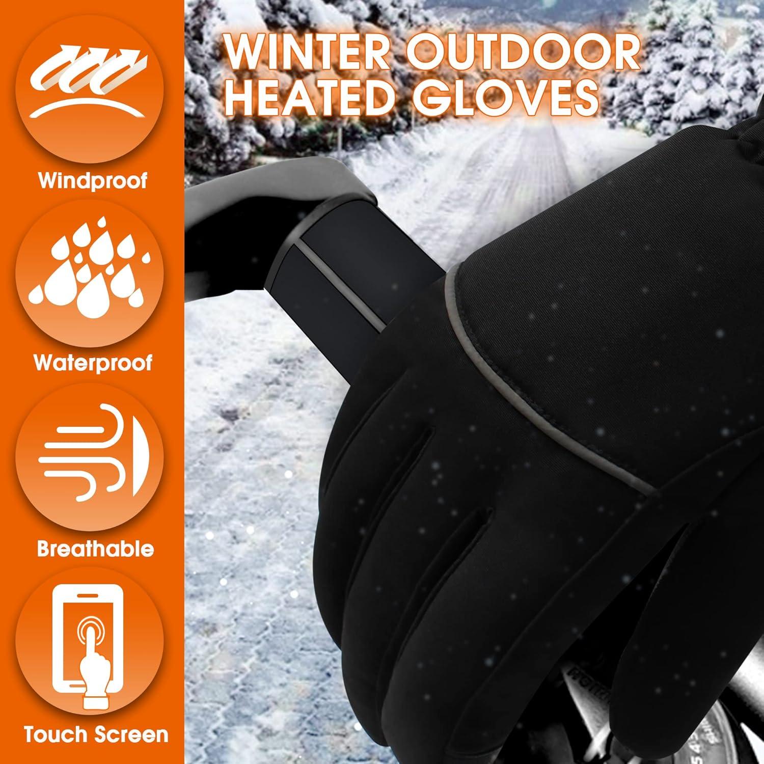 Guantes Térmicos Eléctricos GEMSTONEGO 4.5V Impermeables