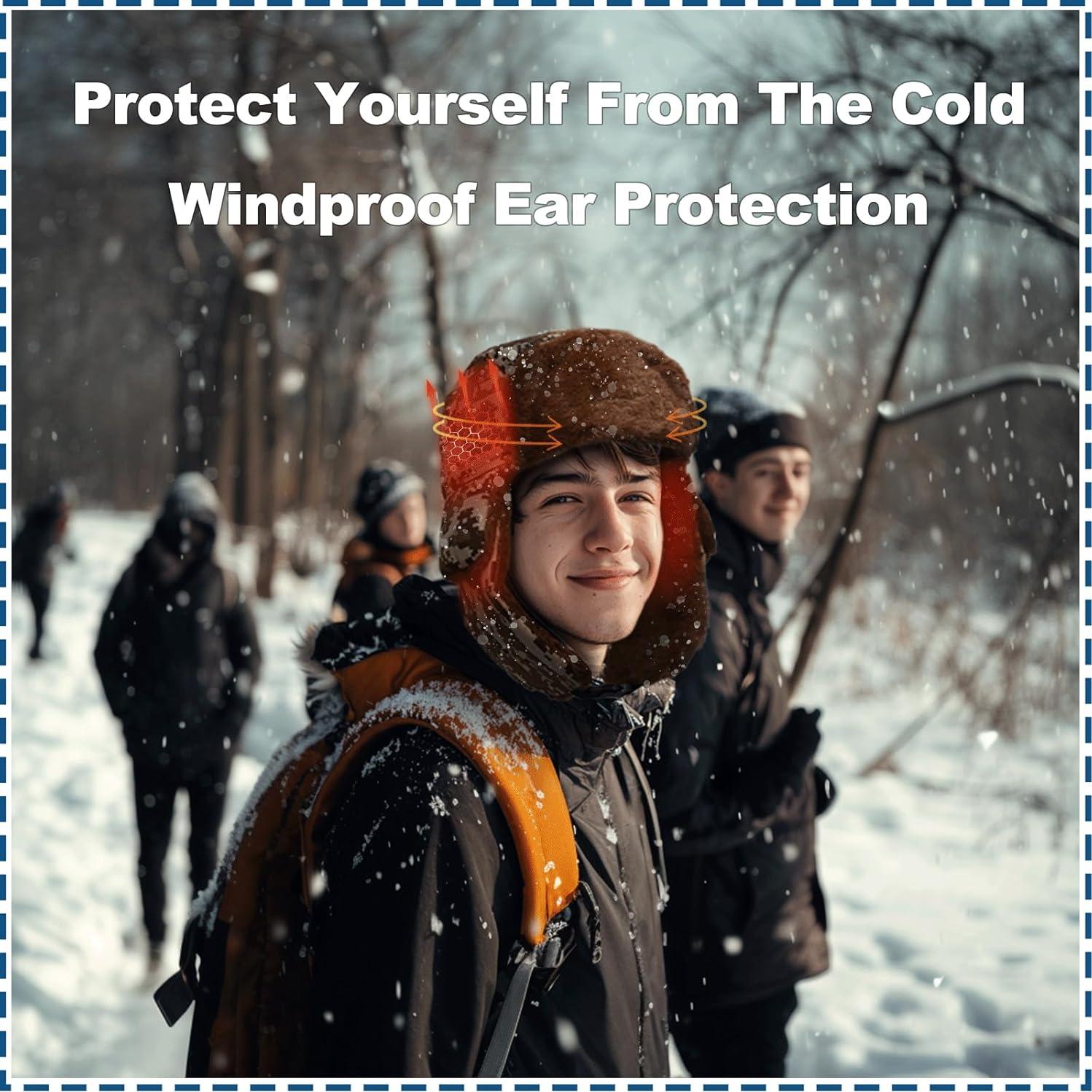 Gorro Trapper Calentado Eléctrico Camuflaje 57.9 cm