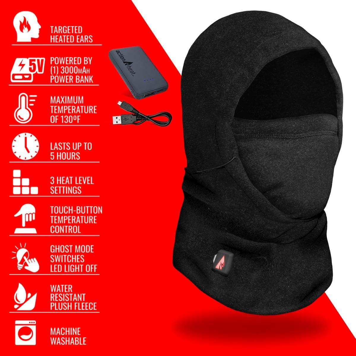Balaclava Térmica ActionHeat Unisex con Batería 5V