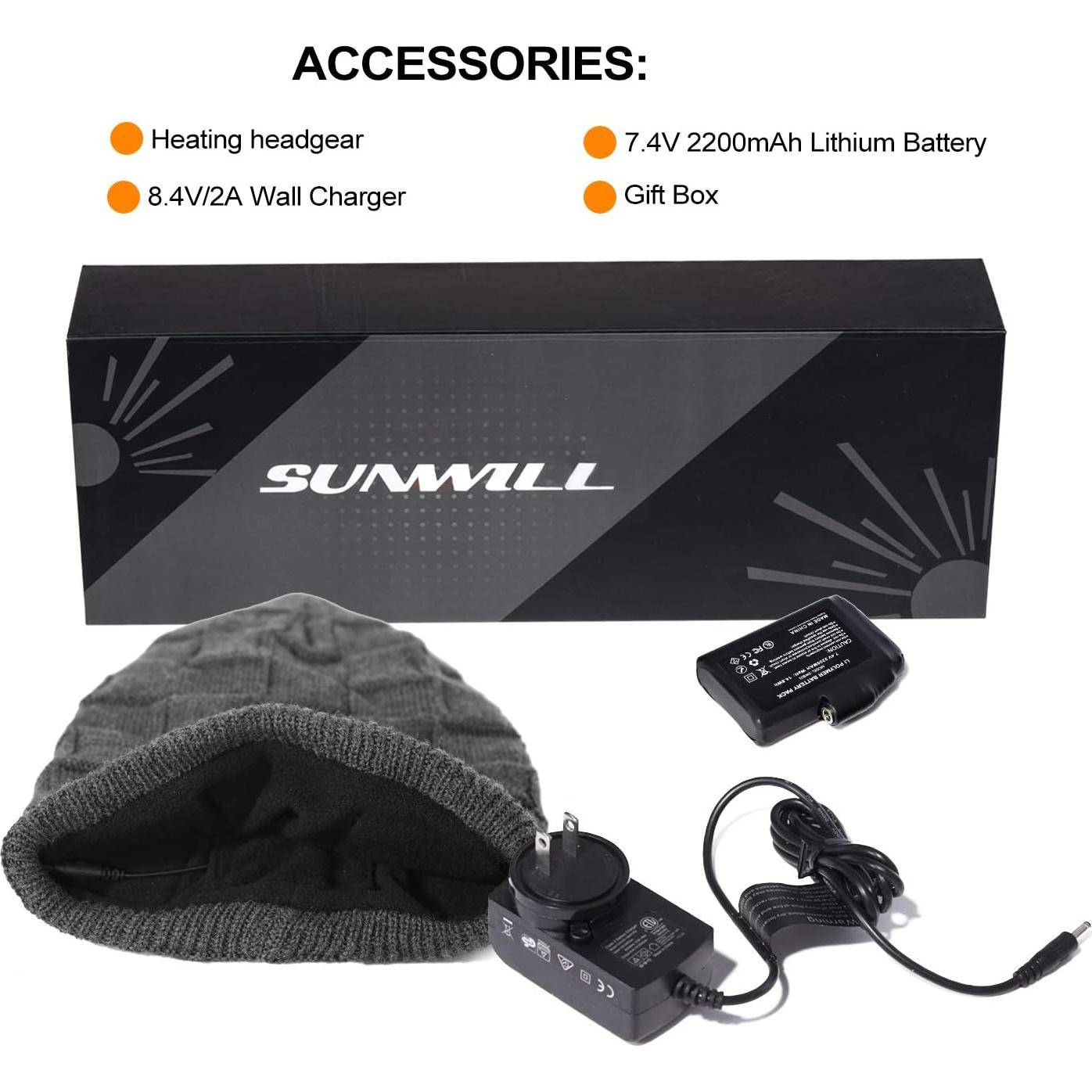 Gorro Térmico Calentado Sun Will Eléctrico Recargable Gris