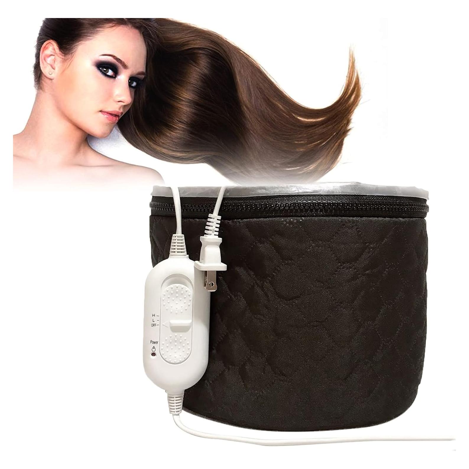 Gorro Eléctrico para Cabello XNX 110V Negro 3 Niveles Calentamiento