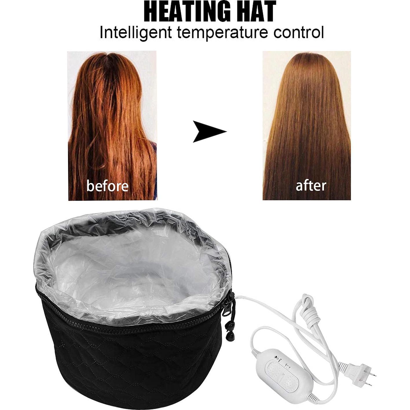 Gorro Eléctrico para Cabello XNX 110V Negro 3 Niveles Calentamiento