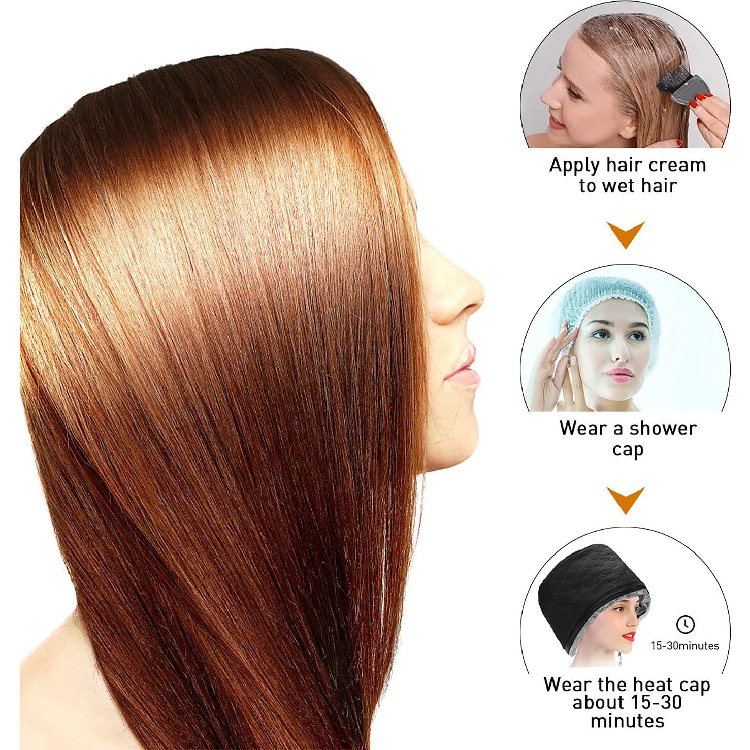 Gorro Eléctrico para Cabello XNX 110V Negro 3 Niveles Calentamiento