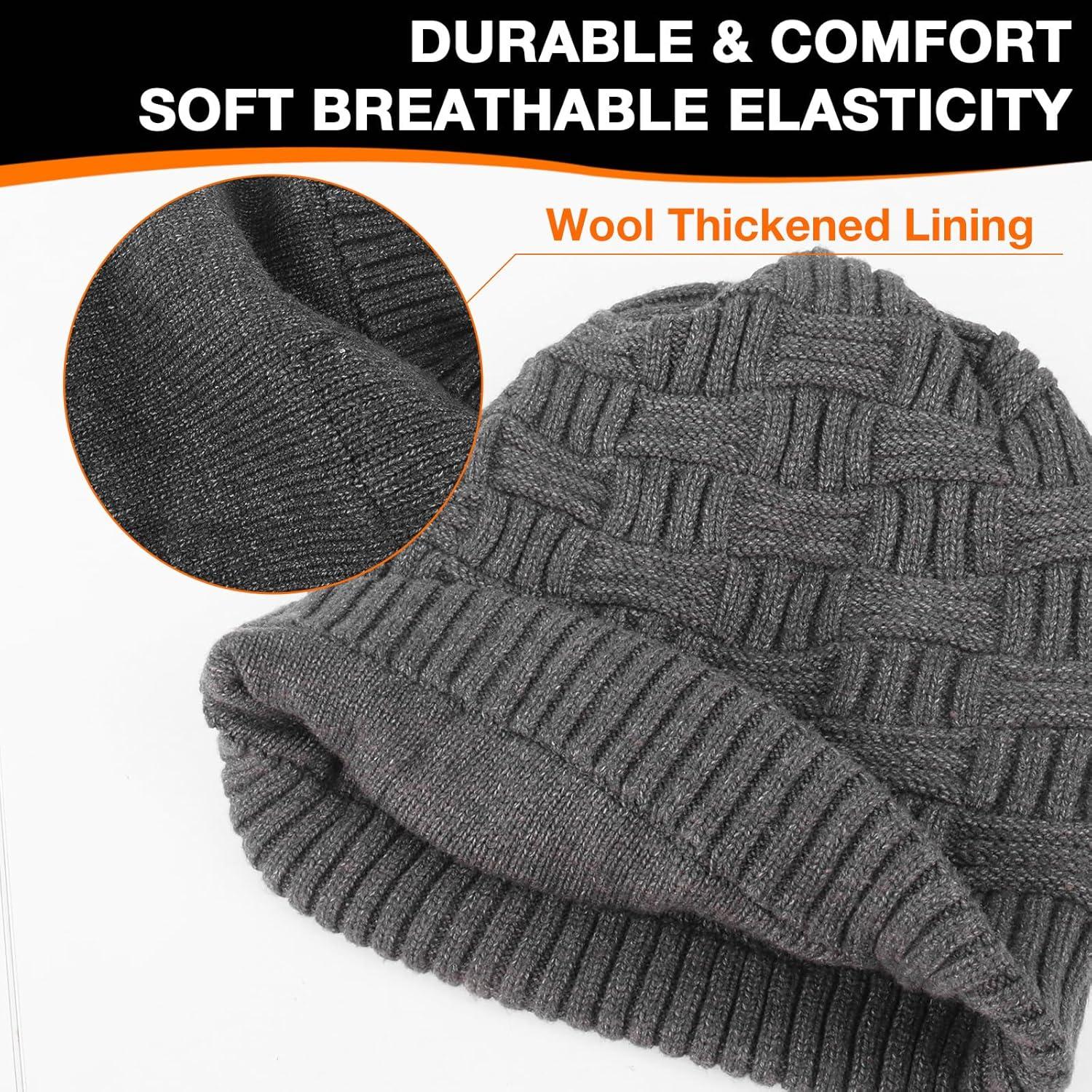 Gorro Calentado por Batería ARRIS Unisex Gris para Invierno