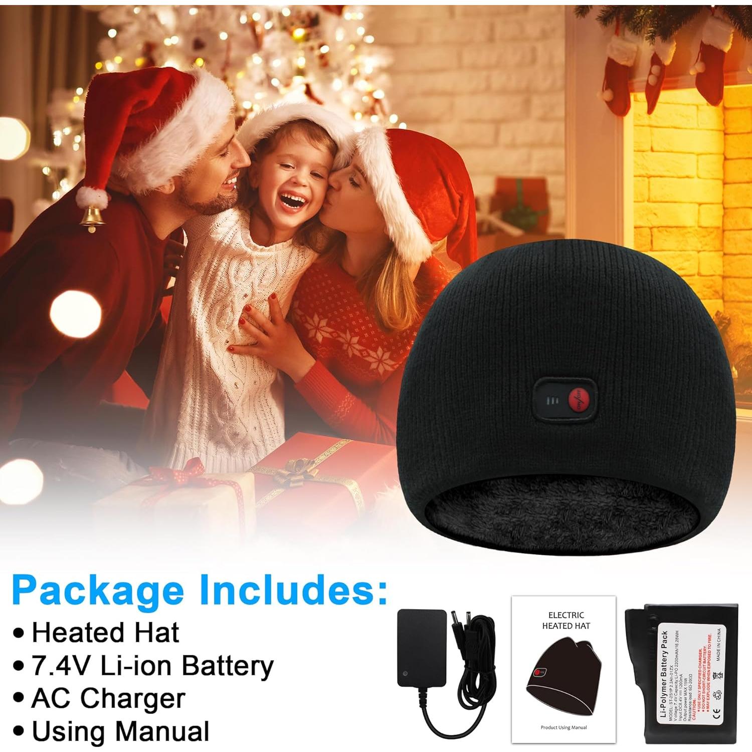 Gorro Térmico Eléctrico Recargable Unisex - Calor Ajustable