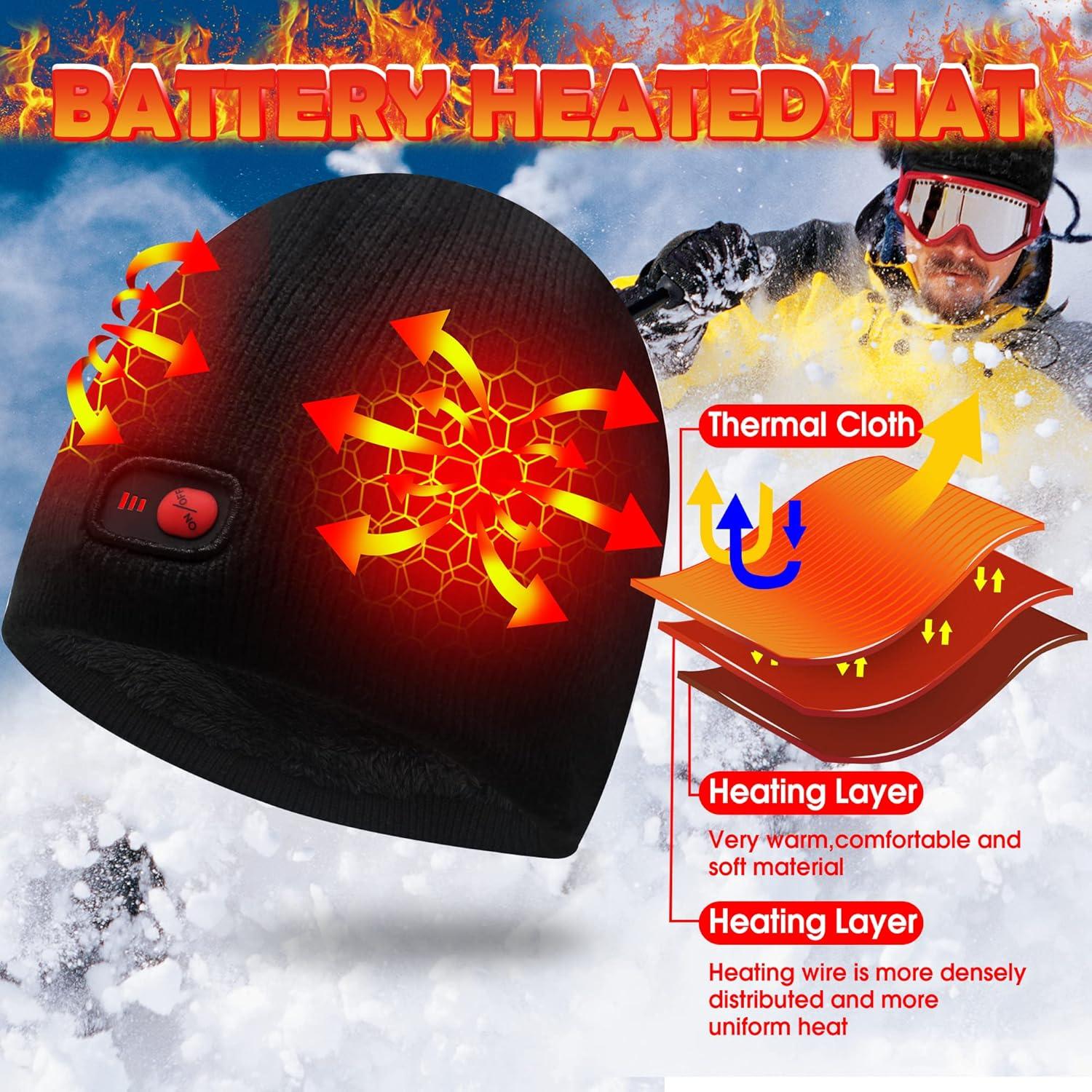 Gorro Térmico Eléctrico Recargable Unisex - Calor Ajustable