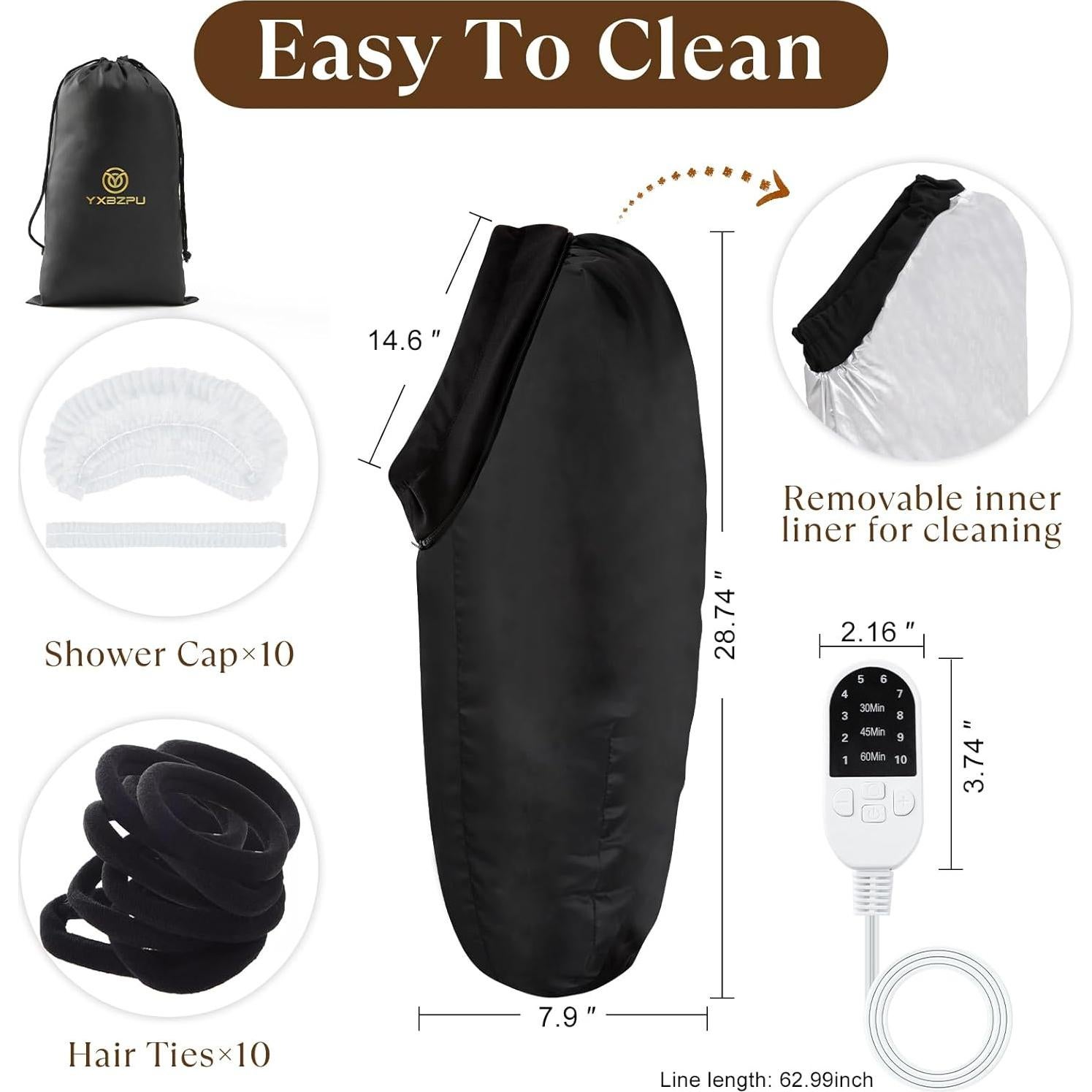 Gorro Térmico para Cabello YXBZPU - Acondicionamiento Profundo