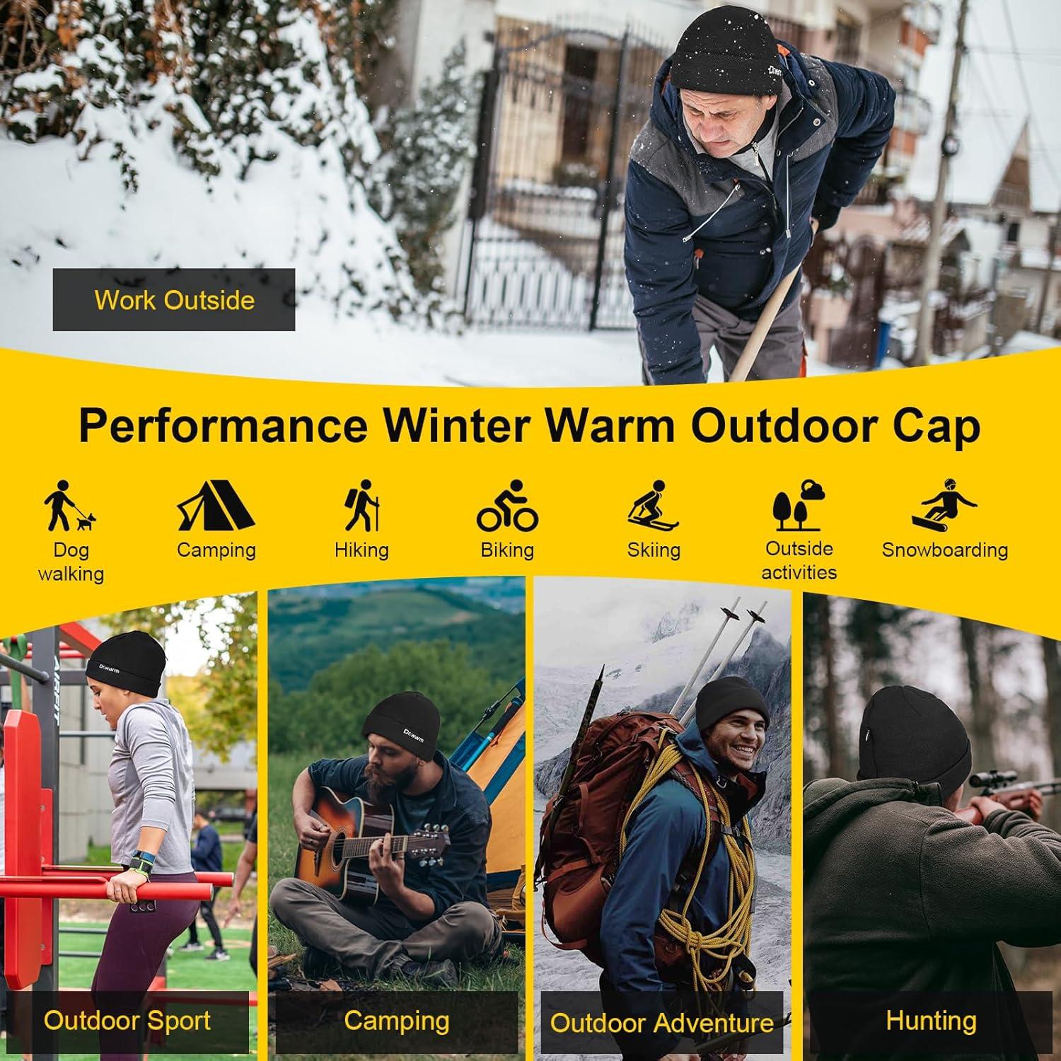 Gorro Calentado Dr.Warm Unisex Recargable 7.4V Invierno