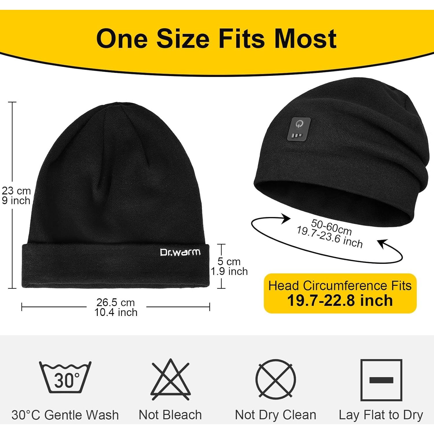 Gorro Calentado Dr.Warm Unisex Recargable 7.4V Invierno