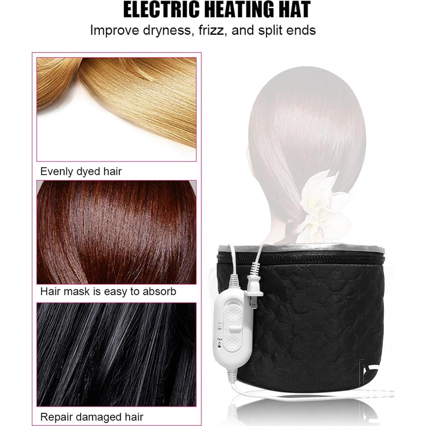 Gorra de Calentamiento Eléctrico Ejoyous para Tratamiento Capilar