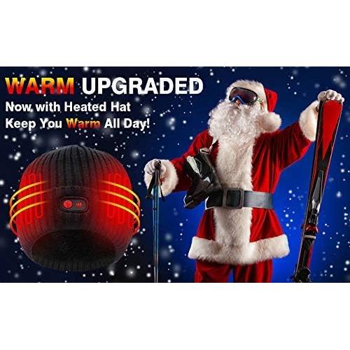 Gorro Calentado Autocastle 7.4V Unisex Negro 3 Niveles