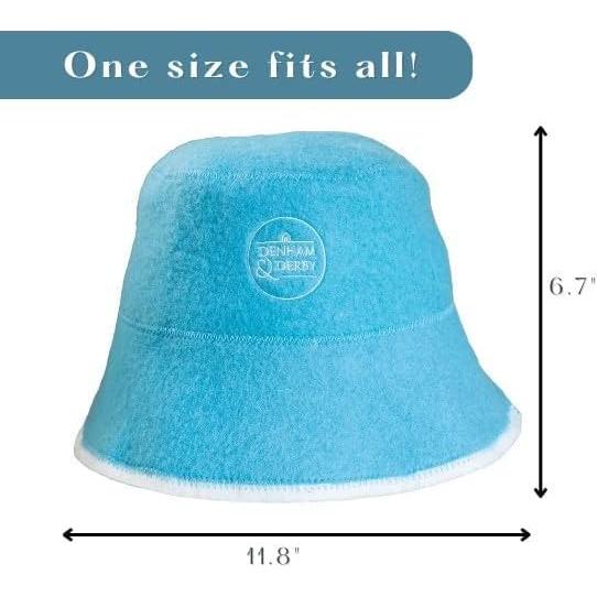 Sombrero de Sauna Unisex Denham & Derby 100% Lana Azul