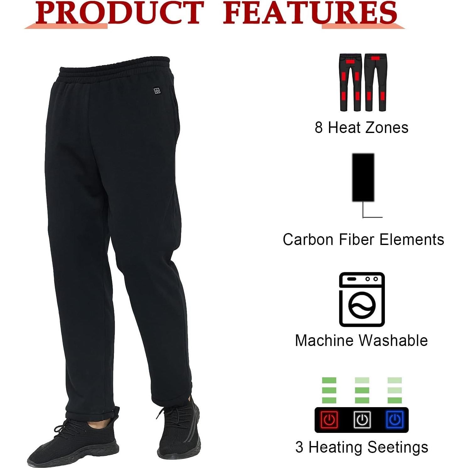 Pantalones Calentados FERNIDA USB 5V para Hombres y Mujeres